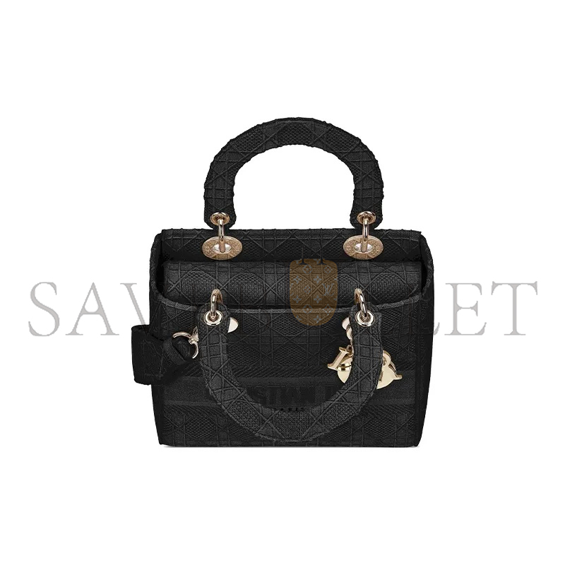 D*or medium lady d-lite bag m0565orey-m989 (24*20*11cm)